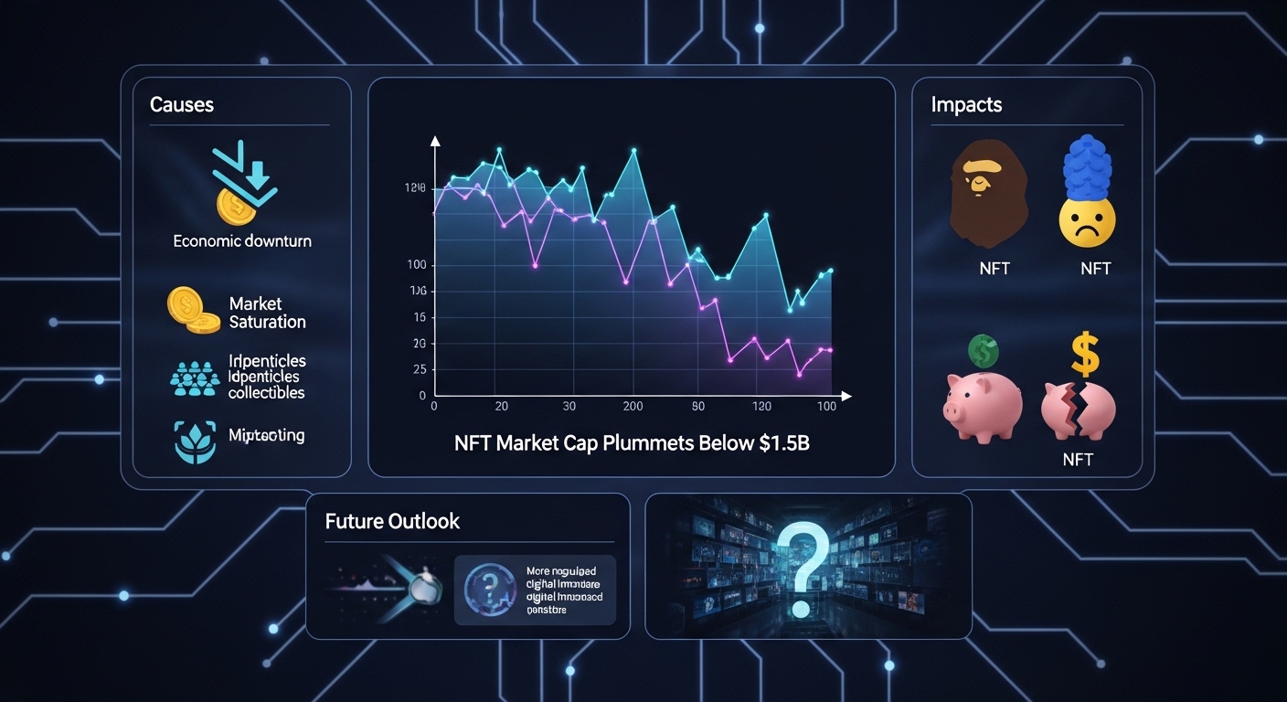 NFT Market Cap plummets below