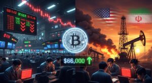 Bitcoin steady near $66,000 as Asia stocks fall, oil jumps on US-Iran war